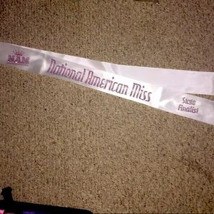 NAM / National American Miss Rhinestone Sash